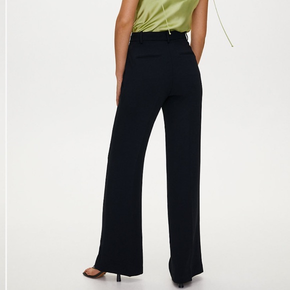 Aritzia Black Wide-Leg Trousers - Picture 2 of 16